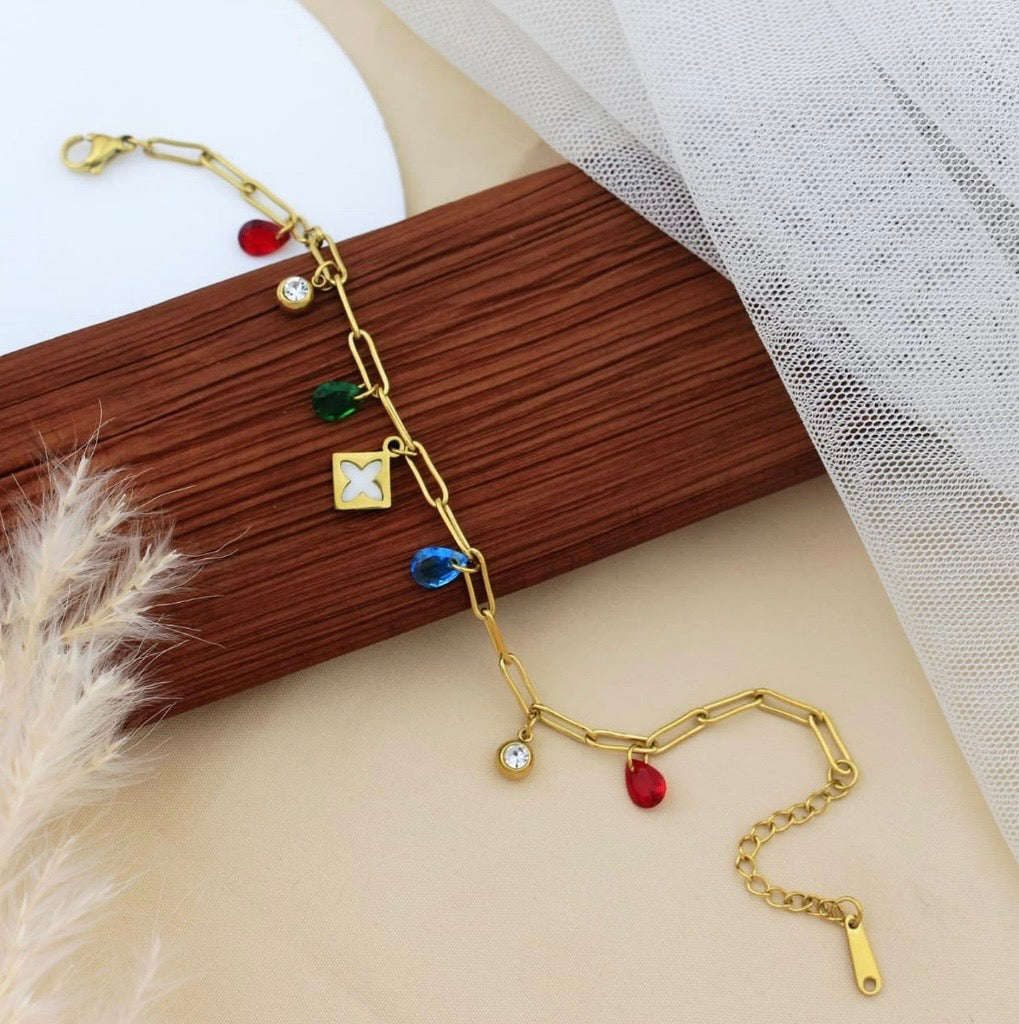 Multi-color Charm Bracelet