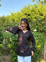 Dilruba Corset Back Embroidered Rayon Kurti