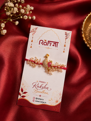 Elegant Peacock Rakhi Pink
