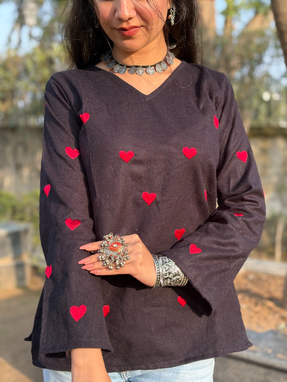 Dilruba Corset Back Woolen Kurti