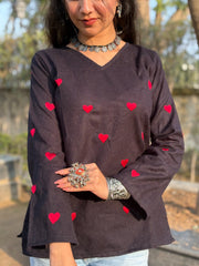 Dilruba Corset Back Woolen Kurti