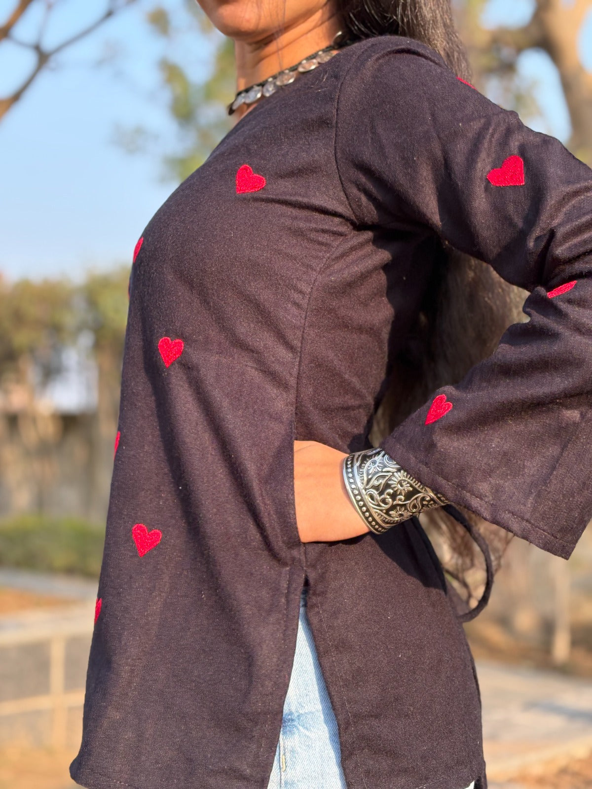 Dilruba Corset Back Woolen Kurti