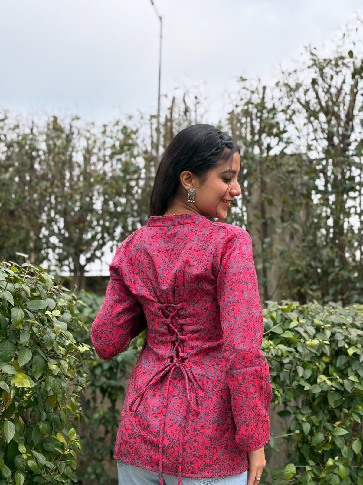 Rangrez Corset Back Woolen Kurti