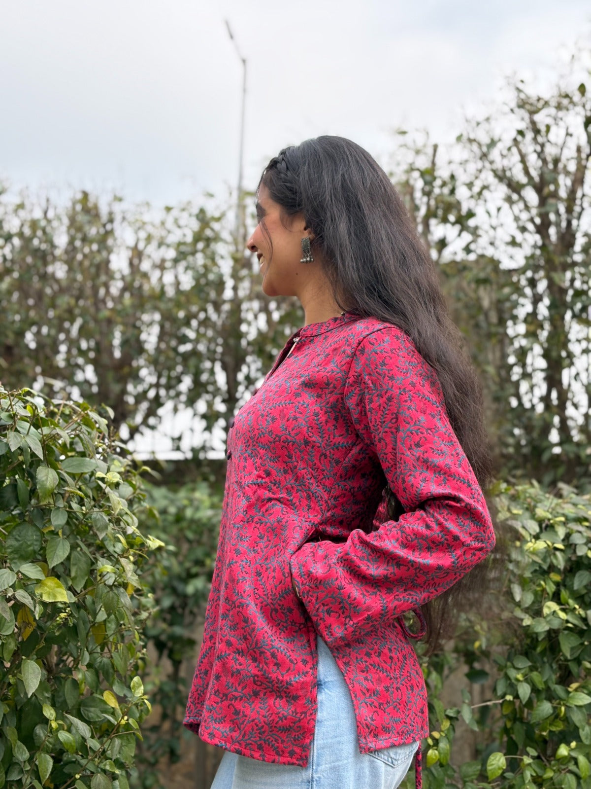 Rangrez Corset Back Woolen Kurti