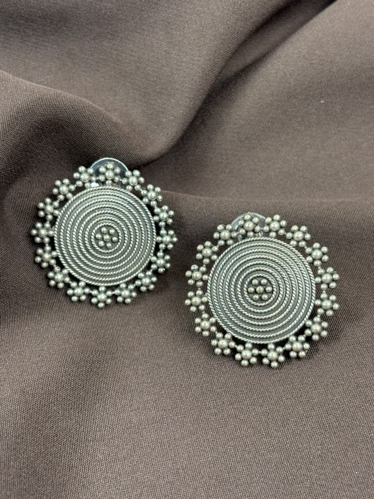 Premium Round Stud Earrings
