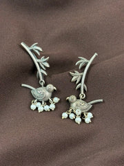 Bird Leaf Premium Earrings