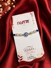 Evil eye pearl rakhi